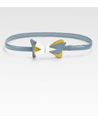 Prada Tri-colored Patent Leather Bow Belt - Lyst