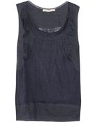 Vanessa Bruno Sheer Linen Top - Lyst
