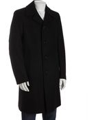 Gucci Black Wool Long Coat - Lyst