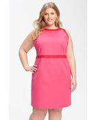 Tahari Woman Anita Dress - Lyst