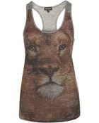 Topshop Lion Vest - Lyst