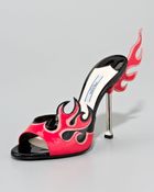 Prada Flame Mule Slide Sandal - Lyst