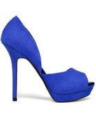 Zara Asymmetric Peep Toe - Lyst