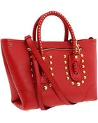 Alexander McQueen Folk Small Shopper with Studs - Lyst