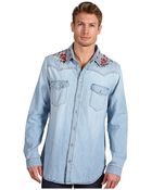 McQ by Alexander McQueen Denim Shirt - Lyst
