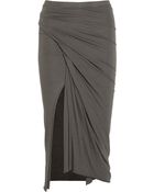 Rick Owens Lilies Draped Stretch-jersey Midi Skirt - Lyst