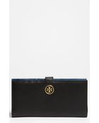 Tory Burch Robinson Bifold Wallet - Lyst