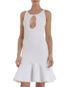 Saint Laurent Peplum Waist Dress - Lyst