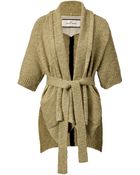 By Malene Birger Beige Cardigan with Belt - Lyst