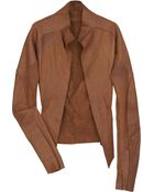 Bess Sioux Raw-Edge Leather Jacket - Lyst