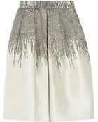 Lela Rose Cotton and Silk-blend Skirt - Lyst