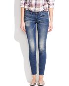 Madewell Skinny Skinny Ankle Jeans in Canister Wash - Lyst