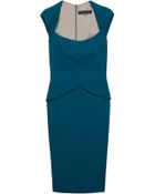 Elie Saab Cap Sleeve Short Dress - Lyst
