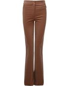 Vanessa Bruno Velvet Wide Leg Pants - Lyst