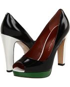 Marc By Marc Jacobs Colorblock Patent Pump - Lyst