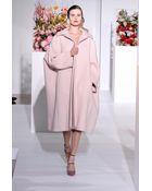 Jil Sander Blush Oversized Wool Coat - Lyst