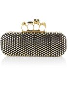 Alexander McQueen Studded Skull Box Clutch - Lyst