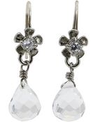 Juicy Couture Flower Drop Earring - Lyst