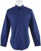 Carven Blue Poplin Cotton Shirt - Lyst