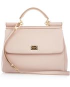Dolce & Gabbana Textured-leather Tote - Lyst