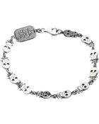 King Baby Studio Skull Crossbones Motif Bracelet - Lyst