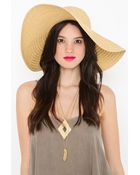 Nasty Gal Asymmetric Straw Hat - Lyst