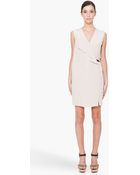 3.1 Phillip Lim Nude Belted Silk Dress - Lyst