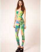 ASOS Collection Unitard in Tie Dye Print - Lyst