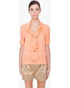 By Malene Birger Shazia Apricot Blouse - Lyst