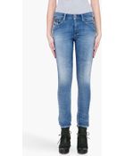 Diesel Fayza Faux Denim Loung Pants - Lyst