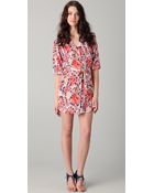 Tucker Classic Smocked Mini Dress - Lyst