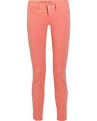 J Brand 811 Mid-rise Twill Skinny Jeans - Lyst
