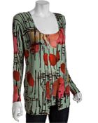 M Missoni Mint Green Printed Wool Twin Set - Lyst