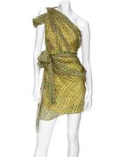 Matthew Williamson One Shoulder Asymmetric Print Dress - Lyst