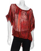 Rachel Zoe Drawstring Dolman Blouse - Lyst