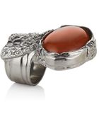 Saint Laurent Arty Oval Ring - Lyst