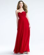Notte By Marchesa Braided Sweetheart Silk Gown - Lyst