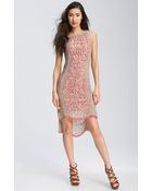 Rachel Roy Net Knit Asymmetrical Sleeveless Dress - Lyst