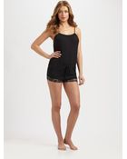 Josie Lychee Short Jumpsuit - Lyst