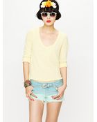 Free People Ombre Cut Off Shorts - Lyst