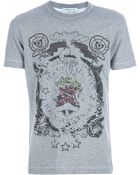 Balmain Printed Crew Neck - Lyst