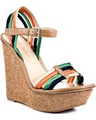 Enzo Angiolini Dambra Green Multi Fabric - Lyst