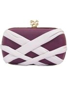 Alexandra De Curtis Rita Box Clutch Purple and Lilac - Lyst