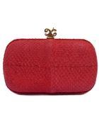 Alexandra De Curtis Rita Box Clutch Strawberry Salmon - Lyst