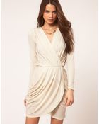 ASOS Collection Asos Wrap Dress in Glitter - Lyst