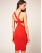 ASOS Collection Asos Midi Dress with Strappy Back - Lyst