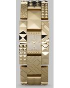 Burberry Check Pyramid Bracelet Watch - Lyst