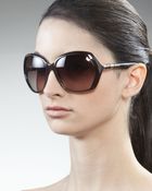 Jimmy Choo Justine Resin Sunglasses - Lyst