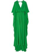 Elie Saab Silk Crep Ss W Slit Dress 14 - Lyst