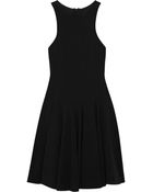 Tibi Pleated Stretch Knit Dress - Lyst